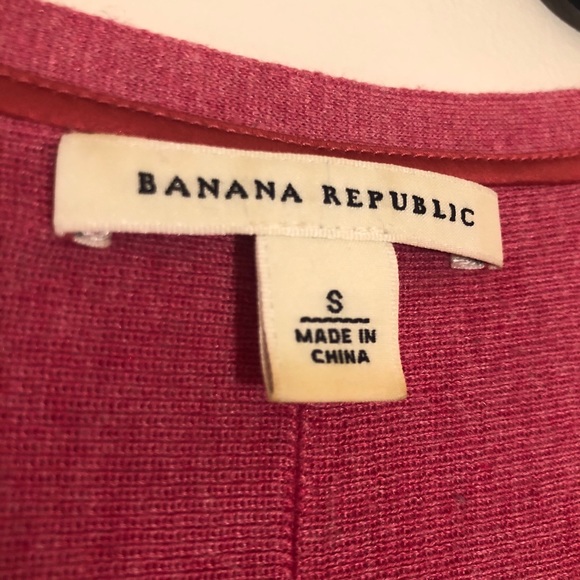 Banana Republic Silk Blend Long Pink Cardigan - Picture 5 of 7